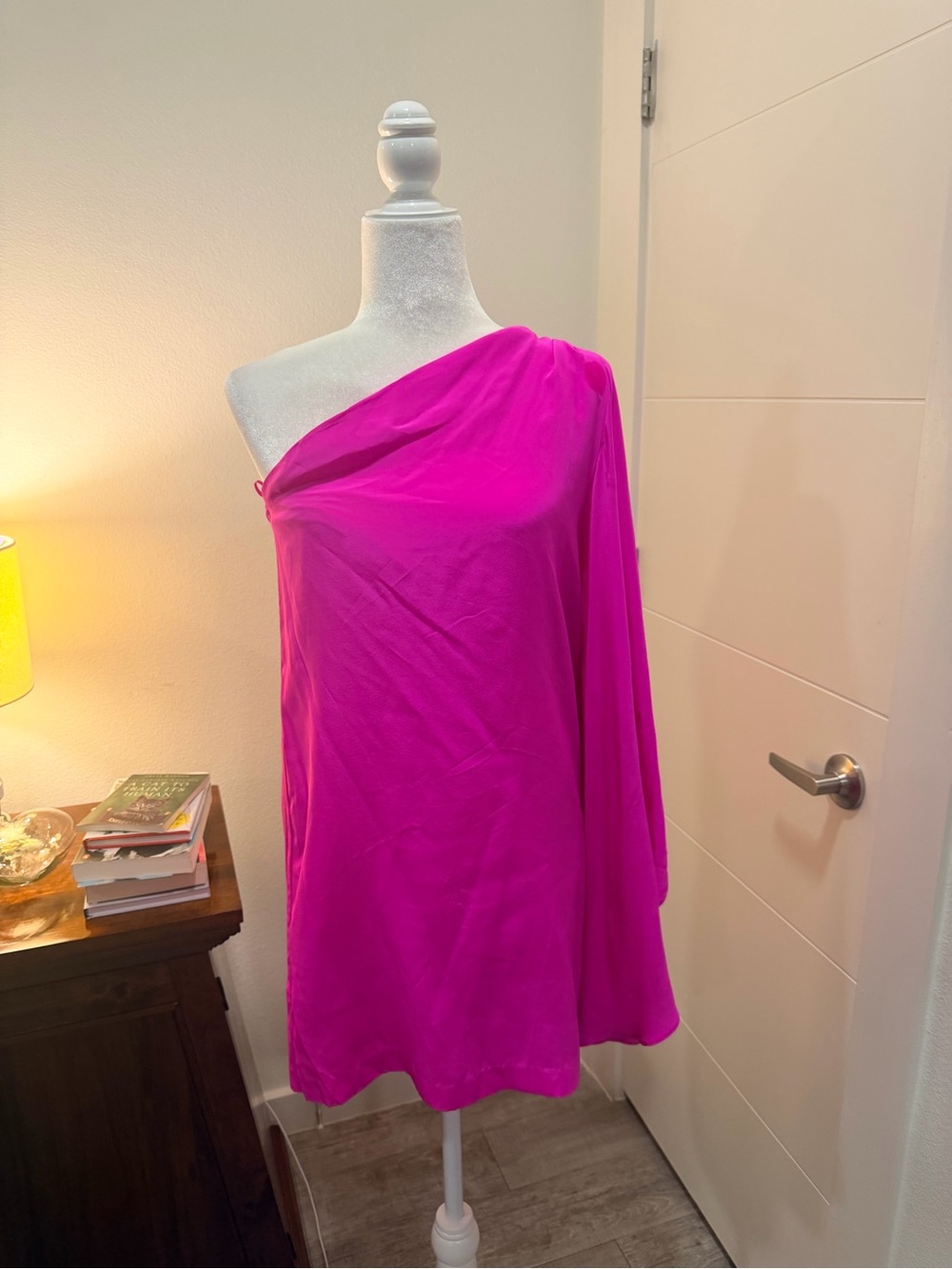 Mason One-Shoulder Fuchsia Women’s Dress